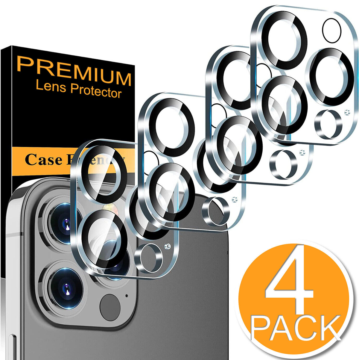 4X for Iphone 17 Air 16 Pro Max 15 14 13 12 Tempered Glass Camera Lens Protector