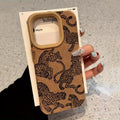 Vivid Leopard Pattern Bonded Leather Phone Case for Iphone 18 17 16 15 14 Pro Max 13 12 11 XS XR 16 plus Shockproof Bumper Cover